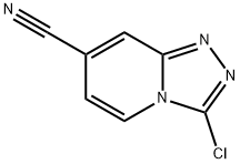 3-chloro-[1,2,4]triazolo[4,3-a]pyridine-7-carbonitrile Struktur