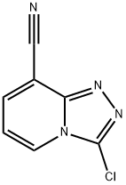 3-chloro-[1,2,4]triazolo[4,3-a]pyridine-8-carbonitrile Struktur