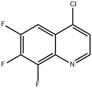 4-氯-6,7,8-三氟喹啉, 1020087-33-5, 结构式