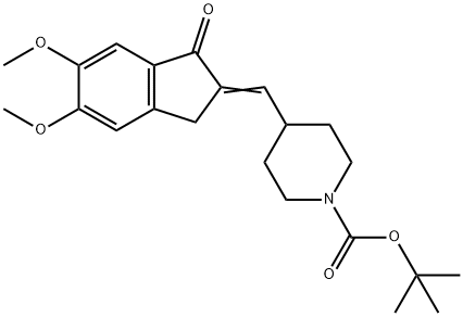 1-Piperidinecarboxylic acid, 4-[(1,3-dihydro-5,6-dimethoxy-1-oxo-2H-inden-2-ylidene)methyl]-, 1,1-dimethylethyl ester