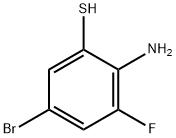Benzenethiol, 2-amino-5-bromo-3-fluoro- Struktur
