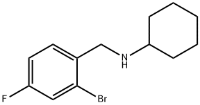 Benzenemethanamine, 2-bromo-N-cyclohexyl-4-fluoro- 结构式