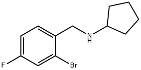 Benzenemethanamine, 2-bromo-N-cyclopentyl-4-fluoro- 结构式