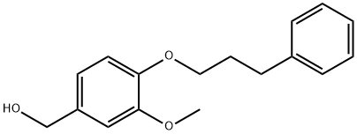 Benzenemethanol, 3-methoxy-4-(3-phenylpropoxy)- Structure