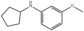 Benzenamine, N-cyclopentyl-3-methoxy- Struktur