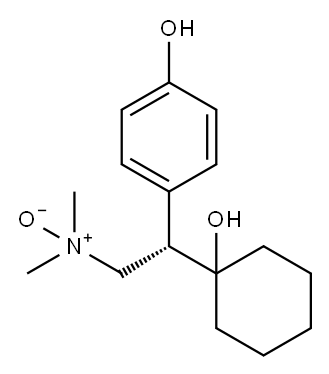 (S)-O-Desmethyl Venlafaxine N-Oxide, 1021934-03-1, 结构式