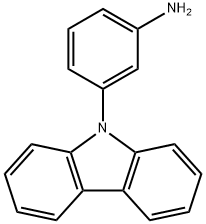 3-(9H-咔唑-9-基)苯胺 结构式