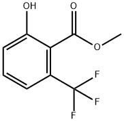 Benzoic acid, 2-hydroxy-6-(trifluoromethyl)-, methyl ester Struktur