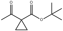 Cyclopropanecarboxylic acid, 1-acetyl-, 1,1-dimethylethyl ester Struktur