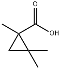 Cyclopropanecarboxylic acid, 1,2,2-trimethyl- Structure