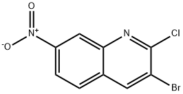 3-溴-2-氯-7-硝基喹啉, 1026437-82-0, 结构式