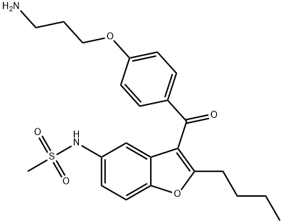 Methanesulfonamide, N-[3-[4-(3-aminopropoxy)benzoyl]-2-butyl-5-benzofuranyl]-