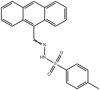Benzenesulfonic acid, 4-methyl-, 2-(9-anthracenylmethylene)hydrazide Struktur