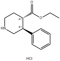 Cis-Ethyl 3-Phenylpiperidine-4-Carboxylate Hydrochloride(WX160179A) Structure