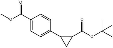 4-(2-(叔丁氧基羰基)环丙基)苯甲酸甲酯, 1027951-36-5, 结构式