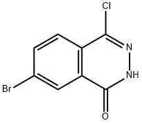 7-溴-4-氯酞嗪-1(2H)-酮 结构式