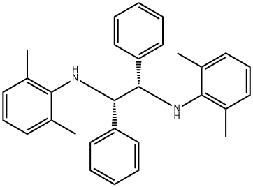 1,2-Ethanediamine, N1,N2-bis(2,6-dimethylphenyl)-1,2-diphenyl-, (1S,2S)- Structure