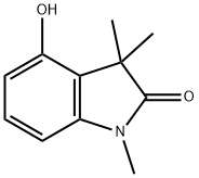 4-hydroxy-1,3,3-trimethyl-2,3-dihydro-1H-indol-2-one 结构式