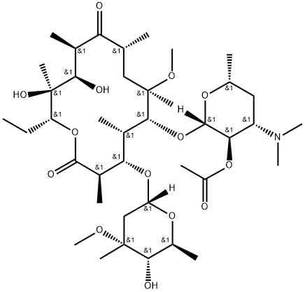 Clarithromycin 2''-O-Acetate Struktur
