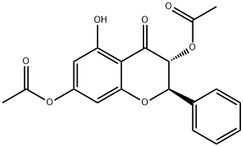 3,7-O-DIACETYLPINOBANKSIN 结构式