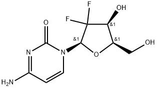 1-(2-Deoxy-2,2-difluoro-b-D-xylofuranosyl)cytosine Struktur