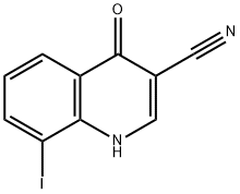 4-Hydroxy-8-iodo-quinoline-3-carbonitrile Structure