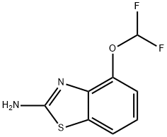2-Benzothiazolamine, 4-(difluoromethoxy)- Structure