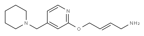 2-Buten-1-amine, 4-[[4-(1-piperidinylmethyl)-2-pyridinyl]oxy]-, (E)- (9CI) Structure