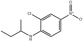 Benzenamine, 2-chloro-N-(1-methylpropyl)-4-nitro- Structure
