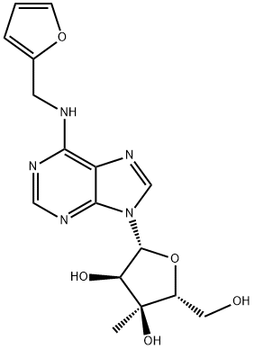 N6-Furfuryl-2'-C-methyladenosine,1042976-44-2,结构式