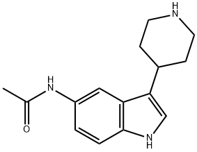N-[3-(4-Piperidinyl)-1H-indol-5-yl]acetamide 结构式