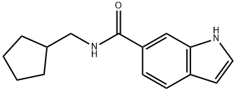 6-<N-(cyclopentylmethyl)carbamoyl>indole Structure