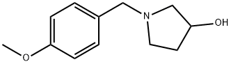 3-Pyrrolidinol, 1-[(4-methoxyphenyl)methyl]- 化学構造式