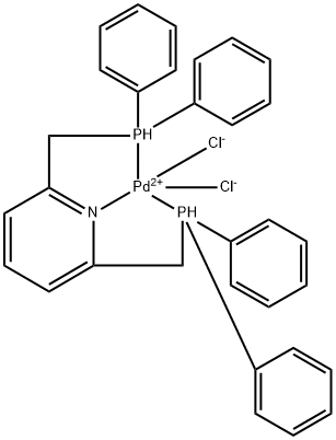 2,6-双(二苯基膦甲基)吡啶二氯化钯, 104578-19-0, 结构式