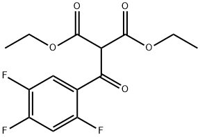 Propanedioic acid, 2-(2,4,5-trifluorobenzoyl)-, 1,3-diethyl ester,104600-15-9,结构式