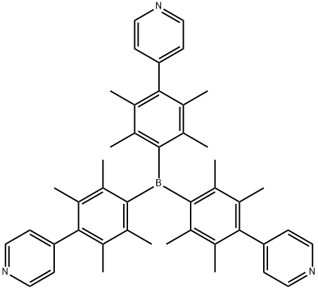 tris(4-(4-pyridyl)duryl)borane,1046498-57-0,结构式