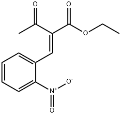 Butanoic acid, 2-[(2-nitrophenyl)methylene]-3-oxo-, ethyl ester, (2E)- Structure