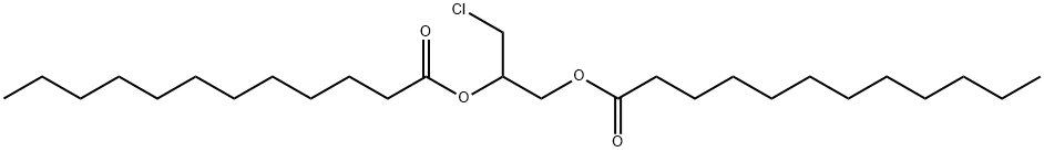rac 1,2-Bislauroyl-3-chloropropanediol Struktur