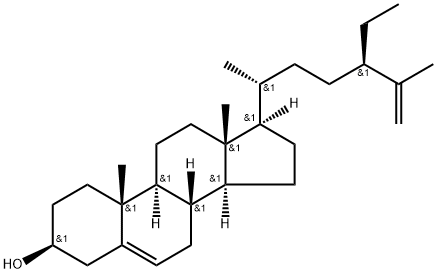 Stigmasta-5,25-dien-3-ol, (3β)- Structure