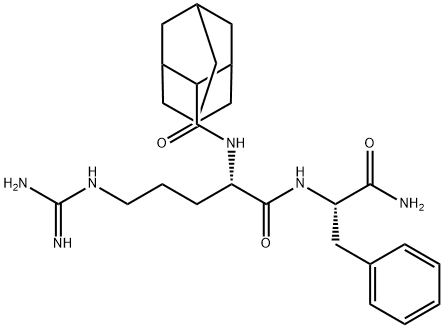 2-Adamantanecarbonyl-Arg-Phe-NH trifluoroacetate salt, 1053615-07-8, 结构式