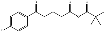 Benzenepentanoic acid, 4-fluoro-δ-oxo-, anhydride with 2,2-dimethylpropanoic acid Structure
