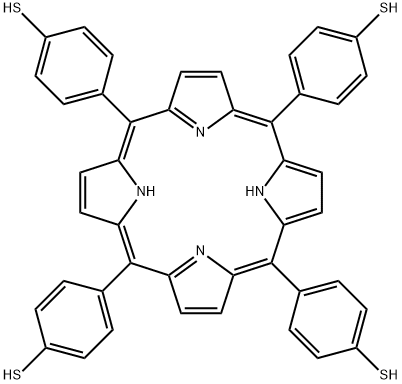 Benzenethiol,4,4',4'',4'''-(21H,23H-porphine-5,10,15,20-tetrayl)tetrakis- Structure