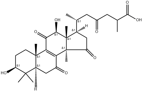 灵芝酸C6, 105742-76-5, 结构式