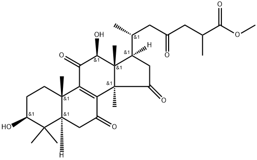 灵芝酸C6甲酯, 105742-81-2, 结构式