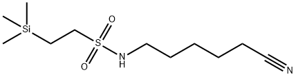 Ethanesulfonamide, N-(5-cyanopentyl)-2-(trimethylsilyl)- Structure