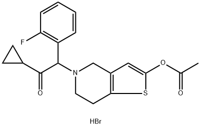 普拉格雷氢溴酸盐, 1060616-79-6, 结构式