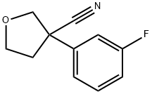 3-(3-fluorophenyl)tetrahydro-3-furancarbonitrile(SALTDATA: FREE) Struktur