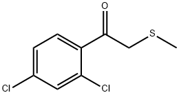 Ethanone, 1-(2,4-dichlorophenyl)-2-(methylthio)- 化学構造式