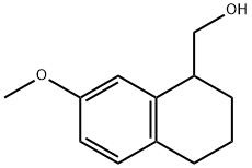1-Naphthalenemethanol, 1,2,3,4-tetrahydro-7-methoxy- 化学構造式