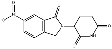 2,6-Piperidinedione, 3-(1,3-dihydro-6-nitro-1-oxo-2H-isoindol-2-yl)- Structure